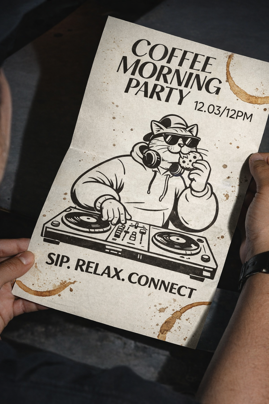 Catuccino — flyer de evento